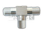 'T' Connector to 3 'F' Socket