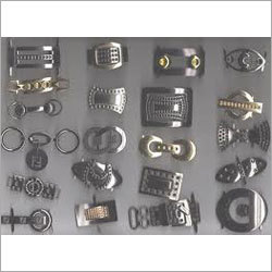 Shoe Accessories - Metal and Plastic, Varied Dimensions, Silver and Black | Durable, Stylish, Versatile, Lightweight Buckles and Hooks