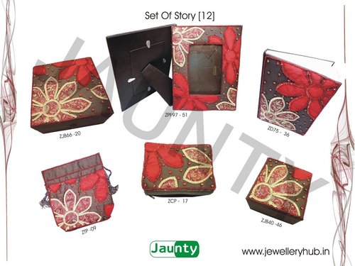 Set of Story - Cardboard, Variable Dimensions, Red | Floral Design, Decorative, Various Colors & Designs, Attractive Look