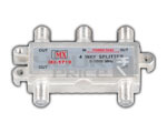 4 Way Splitter (Mini) 1 Ghz All Power Pass