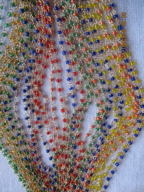 Multi Color Stone Beads Chain