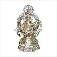 Gods Ganesh in white throne