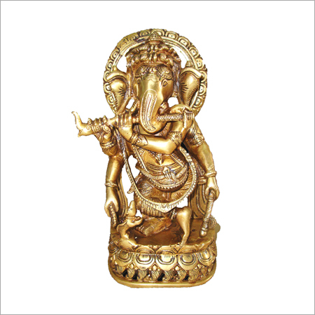 Metal Carved Ganesha Sculpture