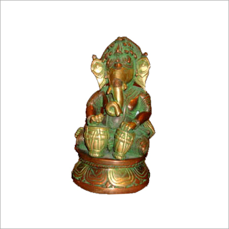 Bronze Ganesha with Tabla