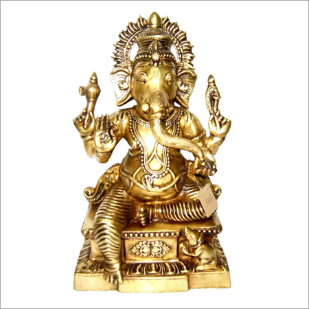 Finely Crafted Brass Ganesha