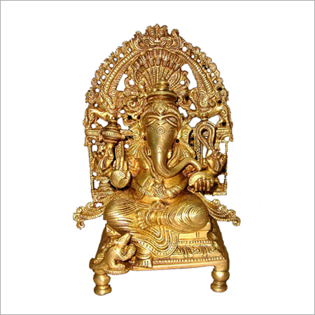 Durable Ganesh On Throne Statues
