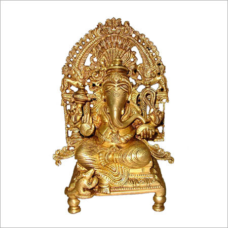 Ganesh on Throne Statues