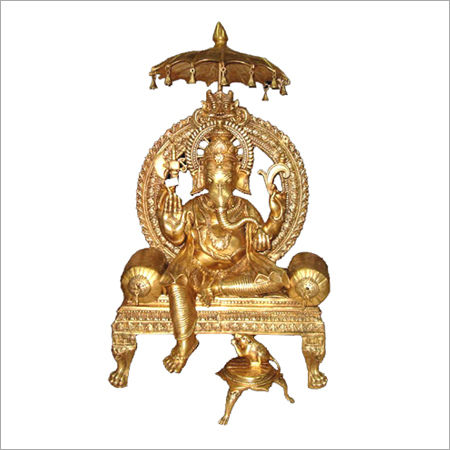 Hindu Lord Ganesha on Throne