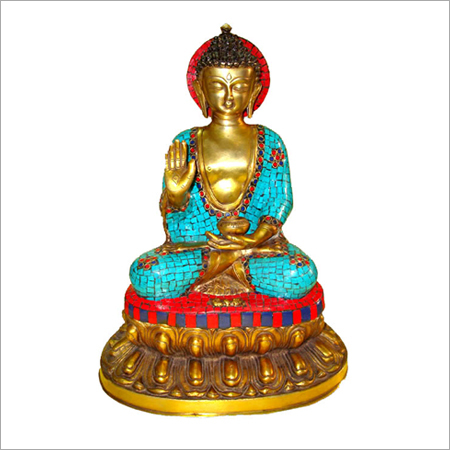 Sitting Buddha With Round Base