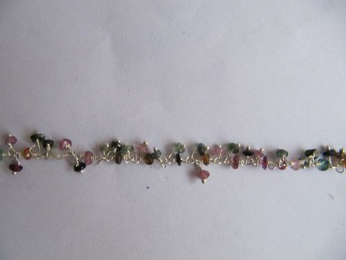 Multi Tourmaline Cluster Beads Chain 