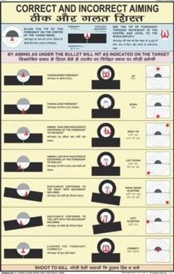 Correct & Incorrect Aiming Chart