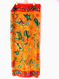 Pareos - Cotton, 45x70 Inches, Orange | Lightweight Fabric, Unique Printed Design, Comfortable Wear, Durable Material, Soft Texture, Vibrant Colors