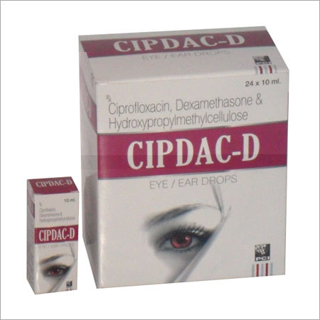 Cipdac-D Eye-Ear Drops - 5 ml Maroon Bottle, Sterile Solution | Dexamethasone & Neomycin, Eye Relief, Infection Control, Anti-Inflammatory, Fast Action