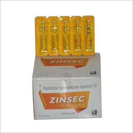 Zinsec Injection - Yellow 2ml, 5 Ampoules Blister Pack | Fast Relief, Targeted Treatment, Easy Application, Refrigerate Storage