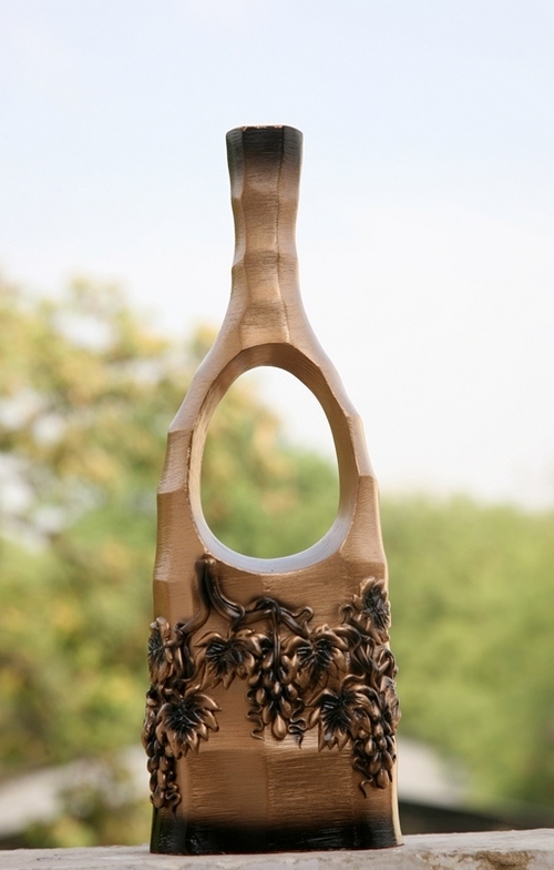 Flower Vase with embossed finish
