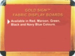 Robust Goldsign Velvet Display Board 30x15CM