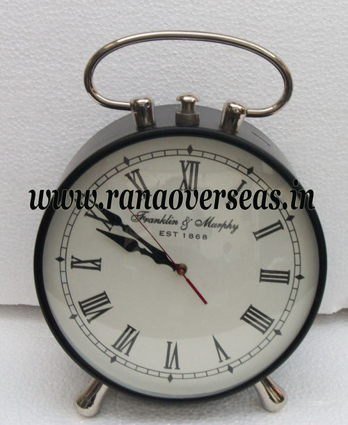 Iron Metal Table Top Clock