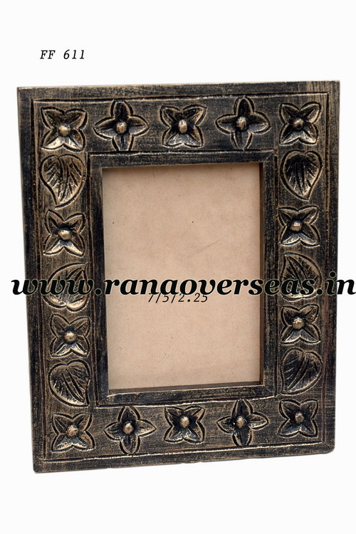 Wooden Carved Picture Frame Thread Sewing