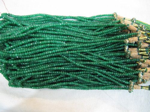 Green Dyed Emerald Beads