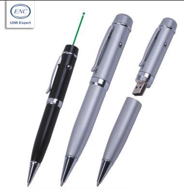Pen shape pen drive with Laser pointer
