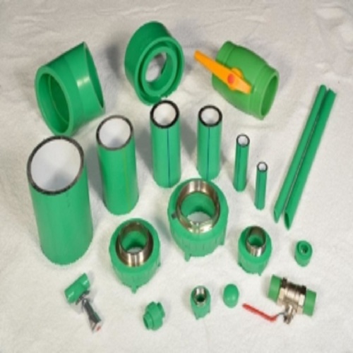 PPR Pipes Fittings Green Colour