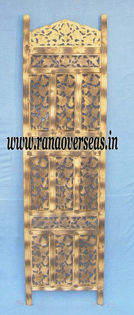 Machine Made Mango Wood Room Divider Partition Screen