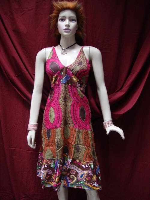 Printed Short Sleeve Dress