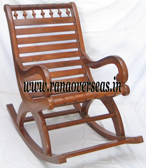 Wooden Rocking Chair in Sheesham Wood