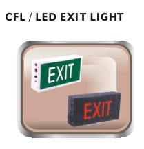 CFL a LED EXIT LIGHT