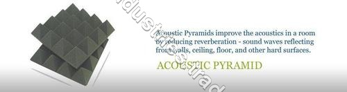 Acoustic Pyramid - High Density Porous Material, 2000 X 1000 mm Panel Size | Mechanical Strength, Noise Absorption, Temperature Resistance, Fire Proof
