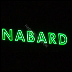 Sign Boards with Neon Letters - Neon Glass, Variable Size, Green, 12V | Soft Glow, Customizable, Durable, Energy Efficient