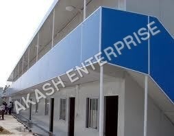 White And Blue Prefabricated Hotels