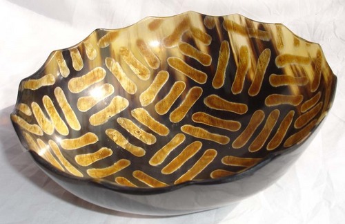 Horn Bowls - Horn, Variable Dimensions, Brown | Handcrafted, Polished Finish, Durable, Decorative, Versatile Use