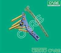 Green And Blue Locking T-plates Single Curved 4.5