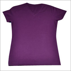 Womena s V-neck T-shirt-Fabric Cotton Jersey