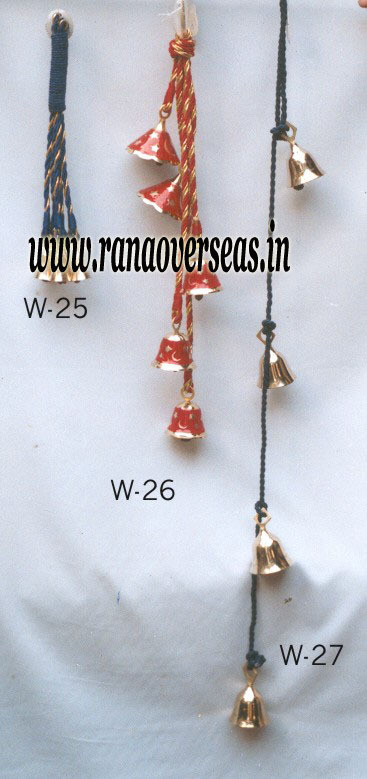 Red And Golden Brass Metal Wind Chime