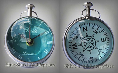 Nautical Blue Dial Clock