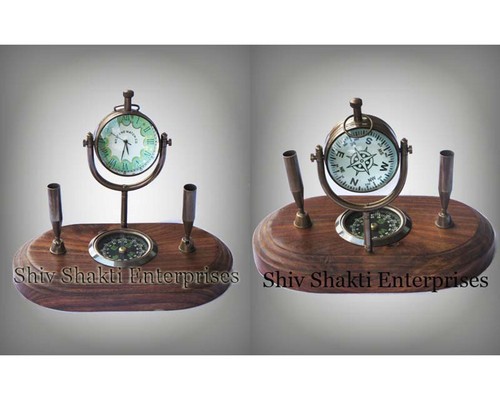 Nautical Clock With Compass