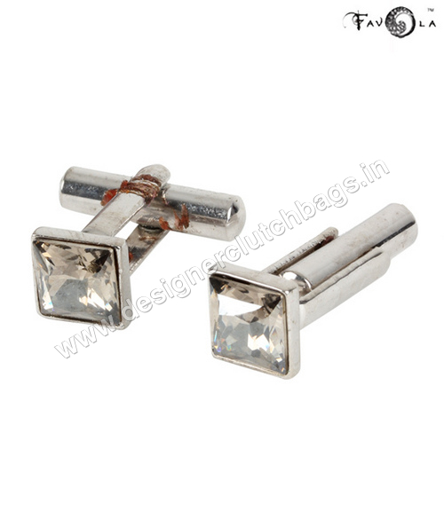 Square Crystal Cufflinks