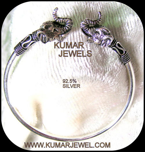 silver bracelet.