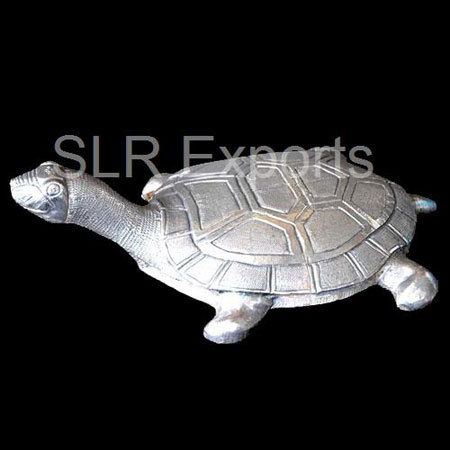 White Metal Tortoise