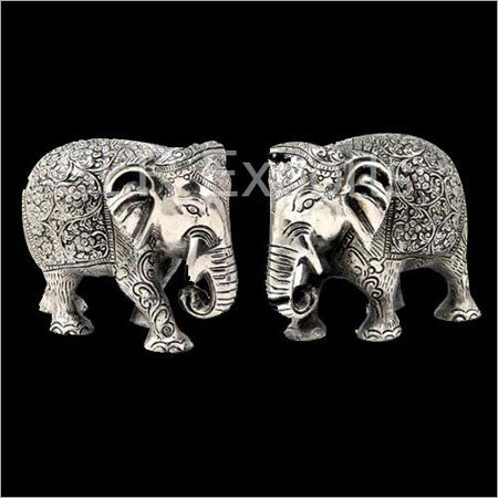White Metal Elephants