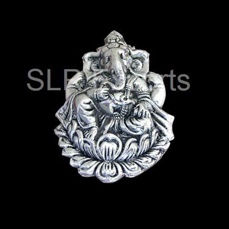 White Metal Ganesha