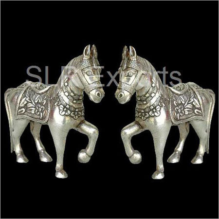 White Metals Horses