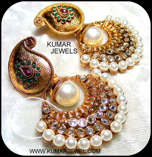 polki earrings.