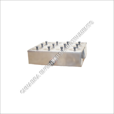 Water Bath Rectangular Single Wall - Stainless Steel, 355x405x100mm, White | 12 Holes (75mm Dia), 15 Ltrs, 220-240 Volt, 50 Watt, Automatic Cut Off Device