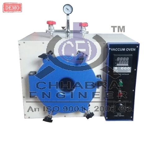 Vacuum Oven - Stainless Steel Chamber 250x300mm, 17Ltrs Capacity | Blue and White Design, 220VAC, Optional PID Controller, Digital Temp Indicator