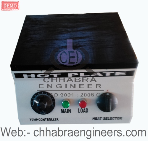 Rectangular Hot Plates - Stainless Steel, 1-2 ft Height, Black | 50W Power, 220-240V, Ideal for Cryogenics & Chemical Industries