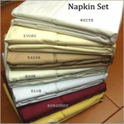 100% Egyptian Cotton Cocktail Napkin Set