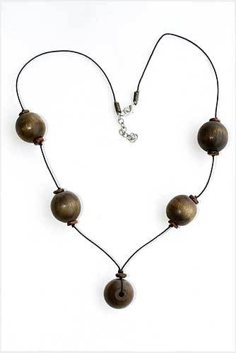 Wooden Beaded Necklace